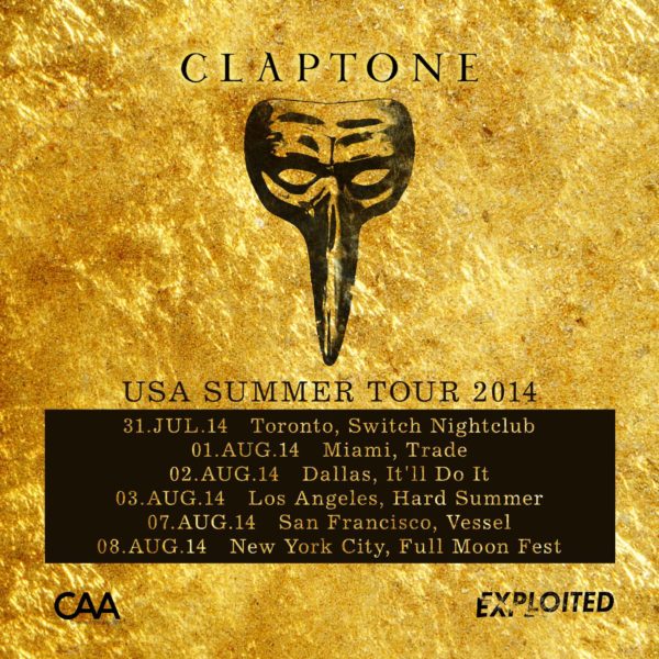 CLAPTONE USA TOUR Exploited Rec Exploited